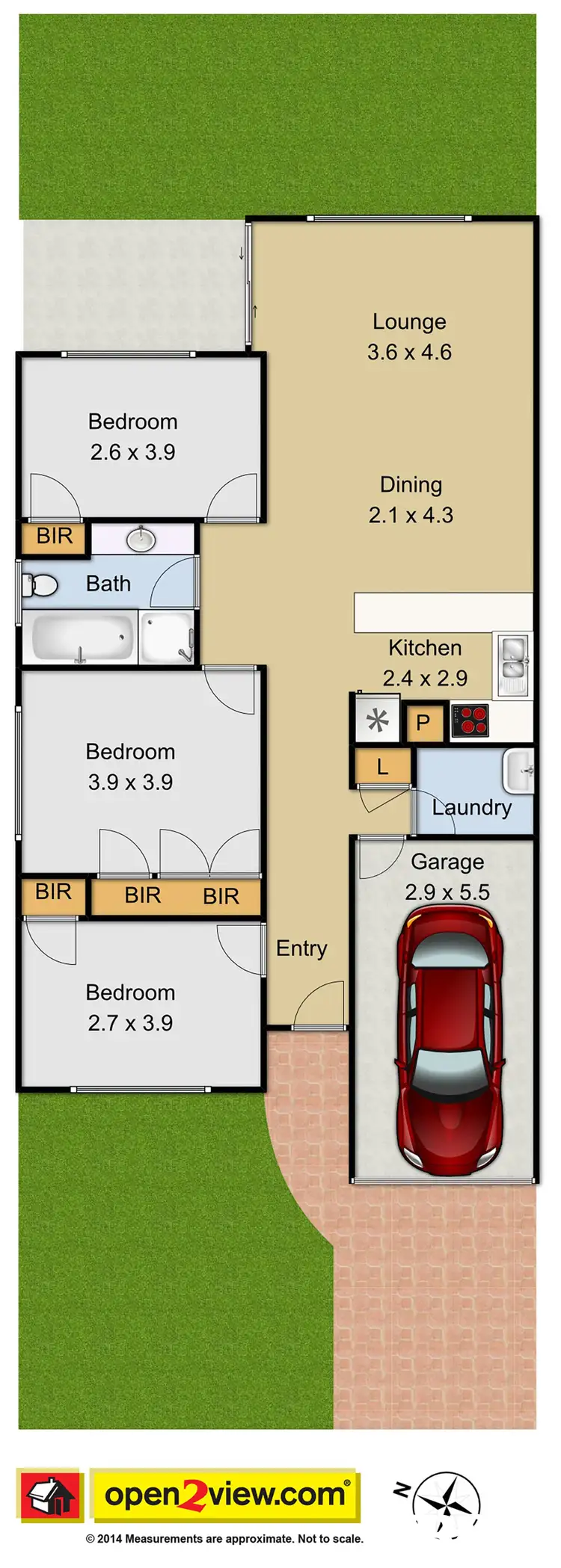 Floorplan of Homely semi-detached listing, 21A & 21B Criterion Crescent, Doonside NSW 2767