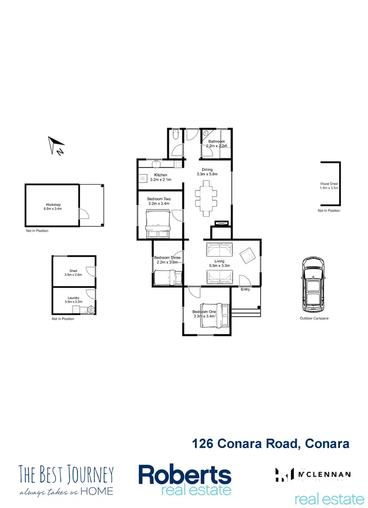 Floorplan of Homely house listing, 126 Conara Road, Conara TAS 7211