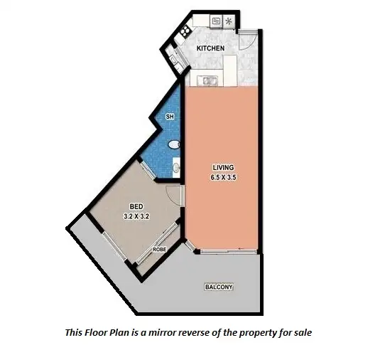 Floorplan of Homely unit listing, 96/7 Redondo Ave, Miami QLD 4220