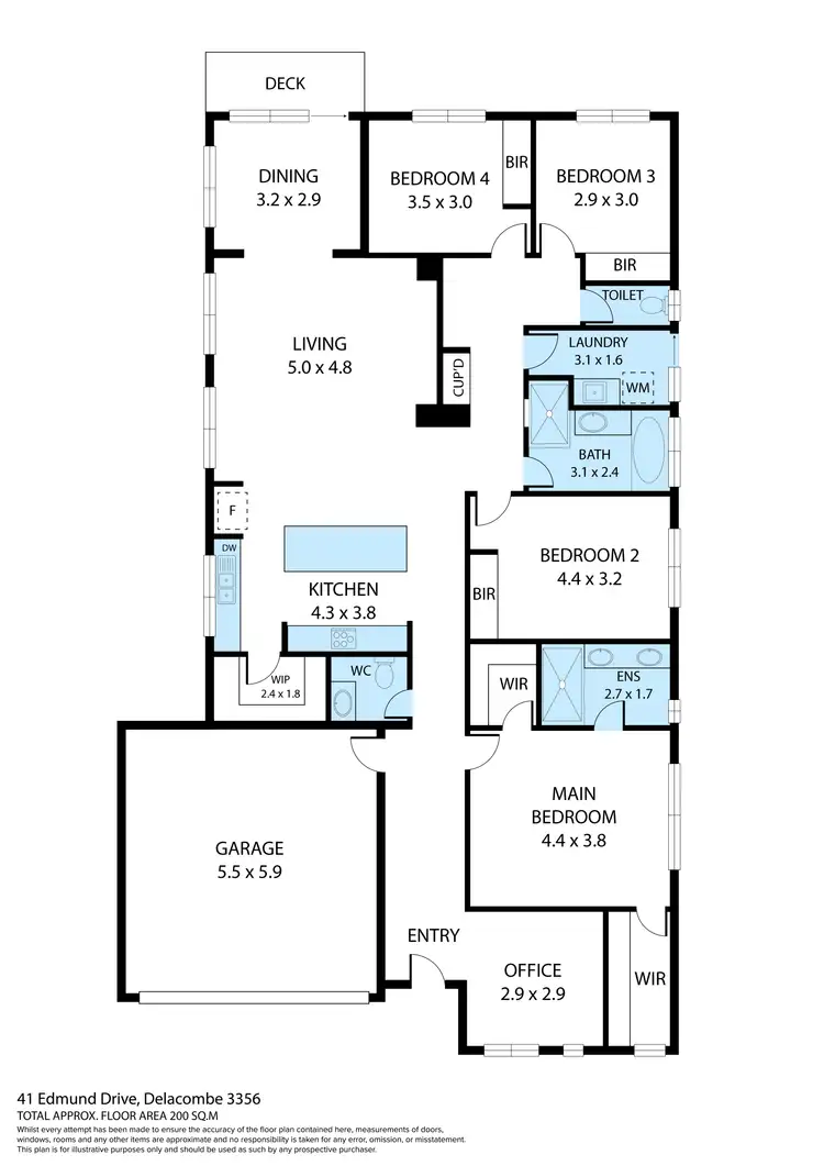 Floorplan of Homely house listing, 41 Edmund Drive, Bonshaw VIC 3352