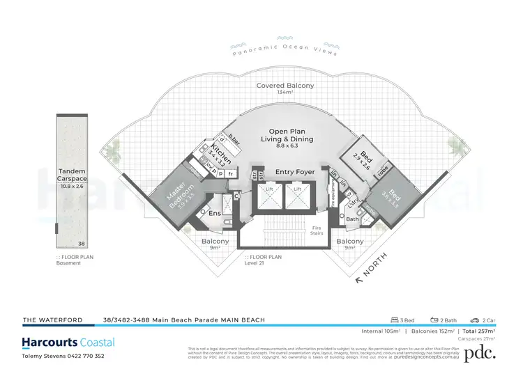 Floorplan of Homely apartment listing, 38/3482-3488 Main Beach Parade, Main Beach QLD 4217