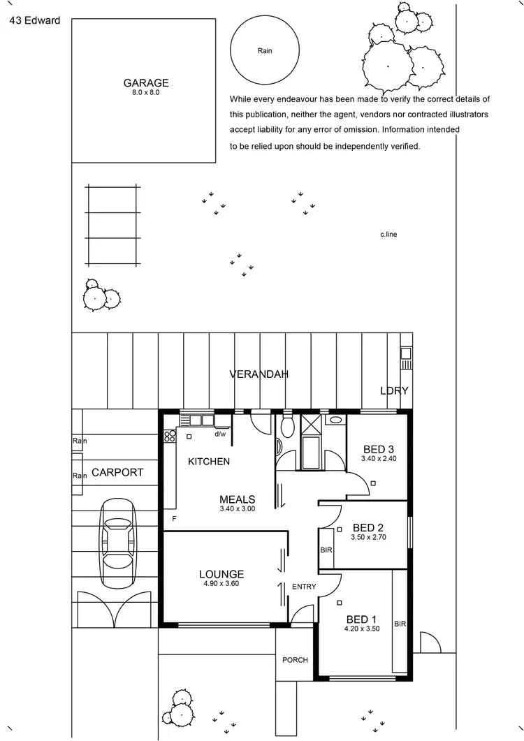 Floorplan of Homely house listing, 43 Edward Street, Glynde SA 5070
