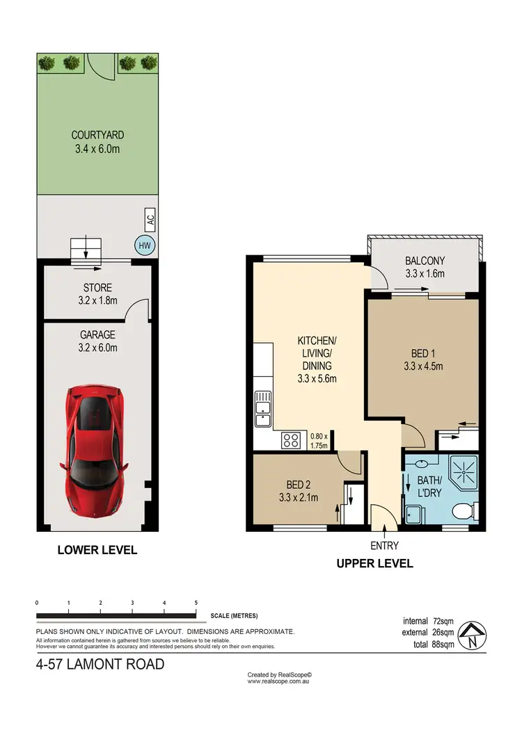 Floorplan of Homely unit listing, 4/57 Lamont Road, Wilston QLD 4051