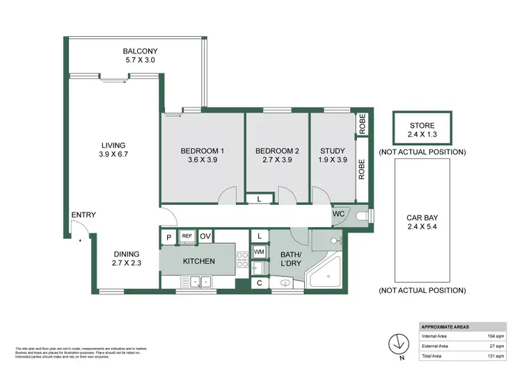 Floorplan of Homely apartment listing, 13/42 Victoria Avenue, Claremont WA 6010