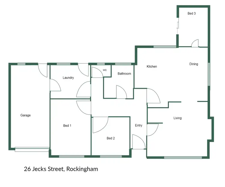Floorplan of Homely house listing, 26 Jecks Street, Rockingham WA 6168
