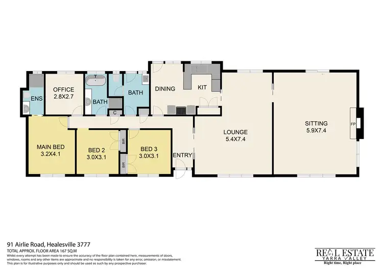 Floorplan of Homely house listing, 91 Airlie Road, Healesville VIC 3777