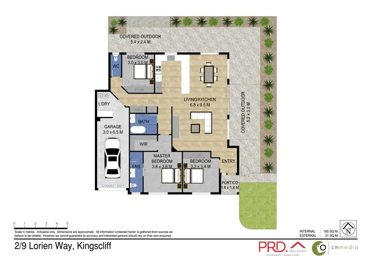 Floorplan of Homely villa listing, 2/9 Lorien Way, Kingscliff NSW 2487