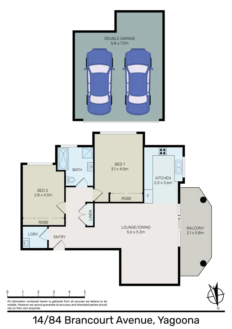 Floorplan of Homely unit listing, 14/84 Brancourt Avenue, Yagoona NSW 2199