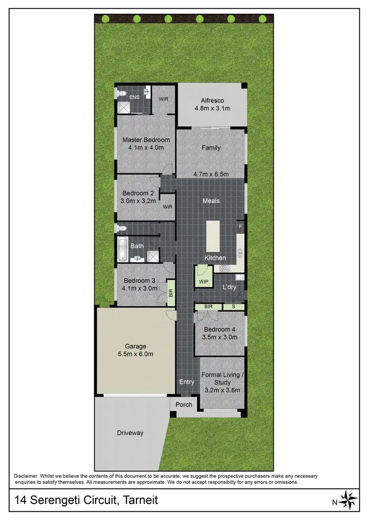 Floorplan of Homely house listing, 14 Serengeti Circuit, Tarneit VIC 3029