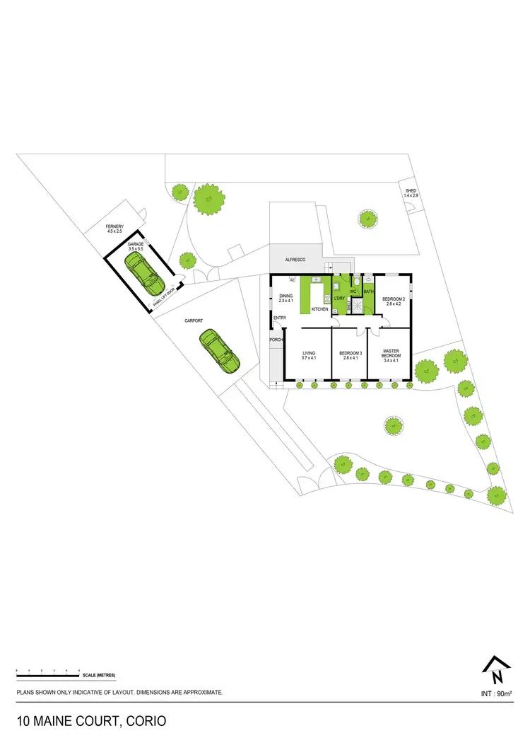 Floorplan of Homely house listing, 10 Maine Court, Corio VIC 3214