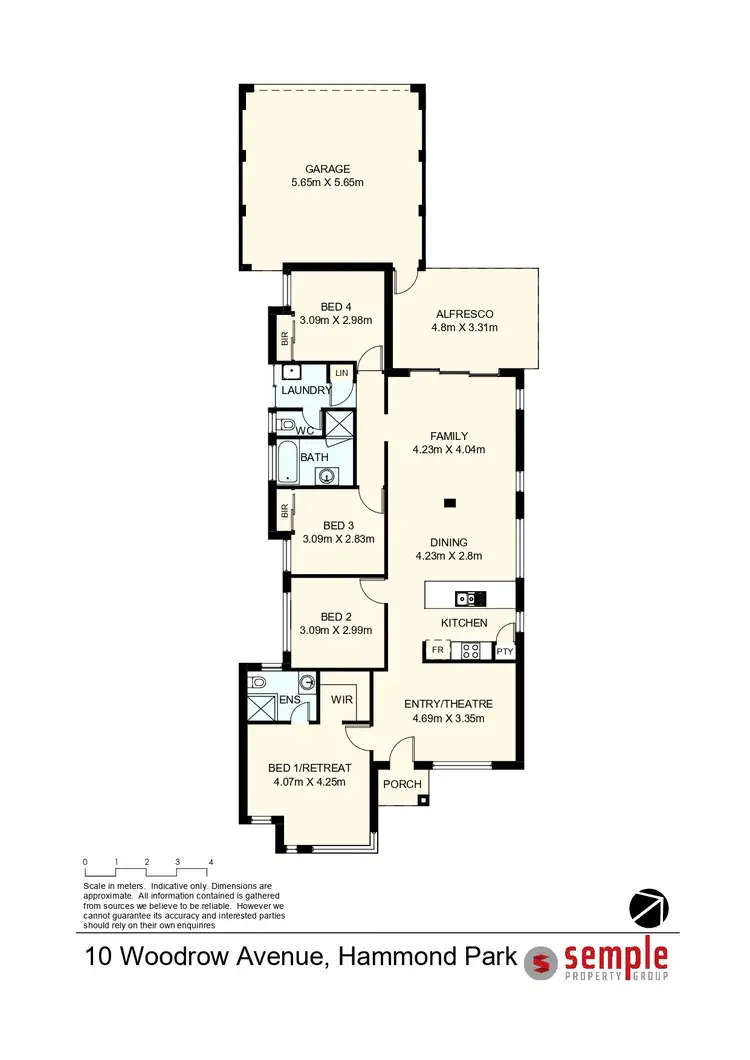 Floorplan of Homely house listing, 10 Woodrow Avenue, Hammond Park WA 6164