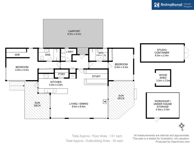 Floorplan of Homely house listing, 96 Ferry Road, Kettering TAS 7155