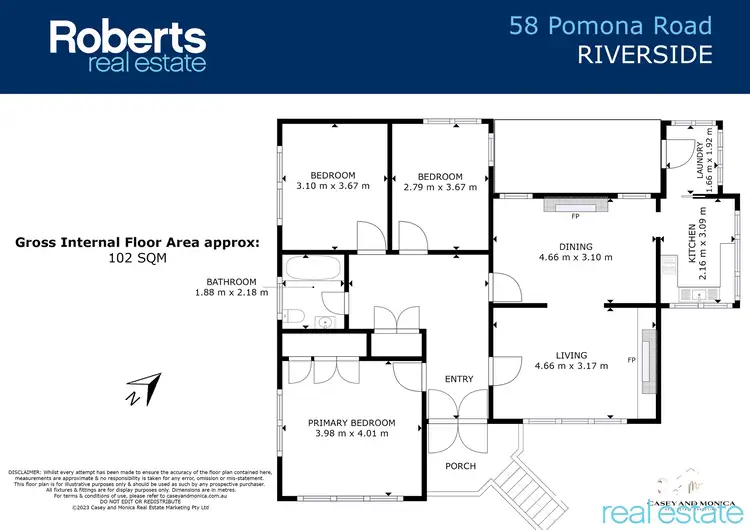 Floorplan of Homely house listing, 58 Pomona Road, Riverside TAS 7250