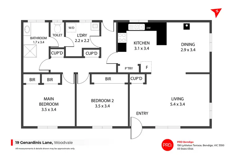 Floorplan of Homely house listing, 19 Genardinis Lane, Woodvale VIC 3556