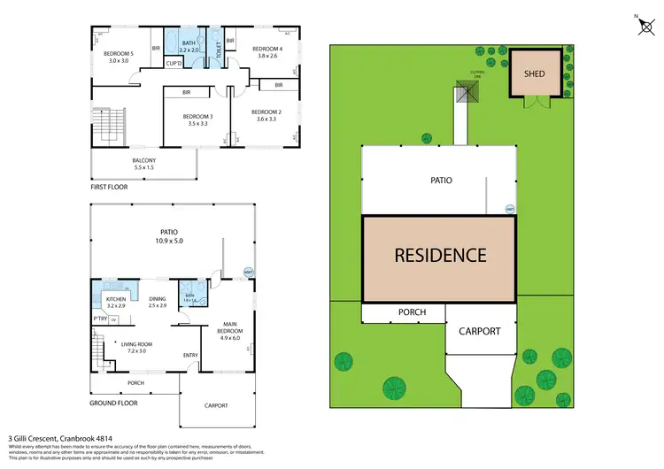 Floorplan of Homely house listing, 3 Gilli Crescent, Cranbrook QLD 4814