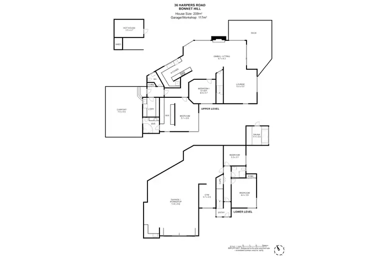Floorplan of Homely house listing, 36 Harpers Road, Bonnet Hill TAS 7053