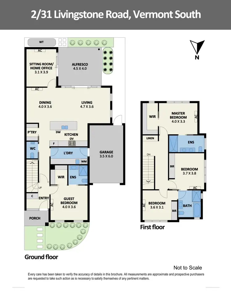 Floorplan of Homely townhouse listing, 2/31 Livingstone Road, Vermont South VIC 3133
