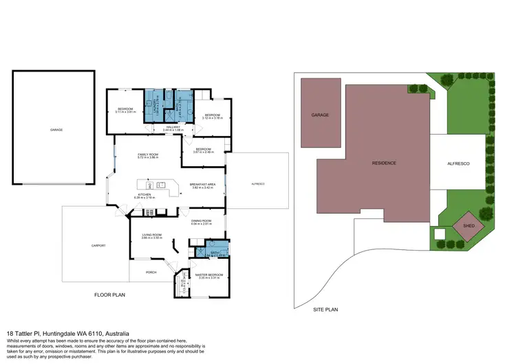Floorplan of Homely house listing, 18 Tattler Place, Huntingdale WA 6110