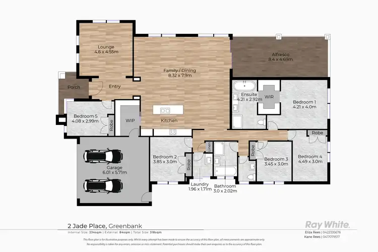 Floorplan of Homely house listing, 2 Jade Place, Greenbank QLD 4124