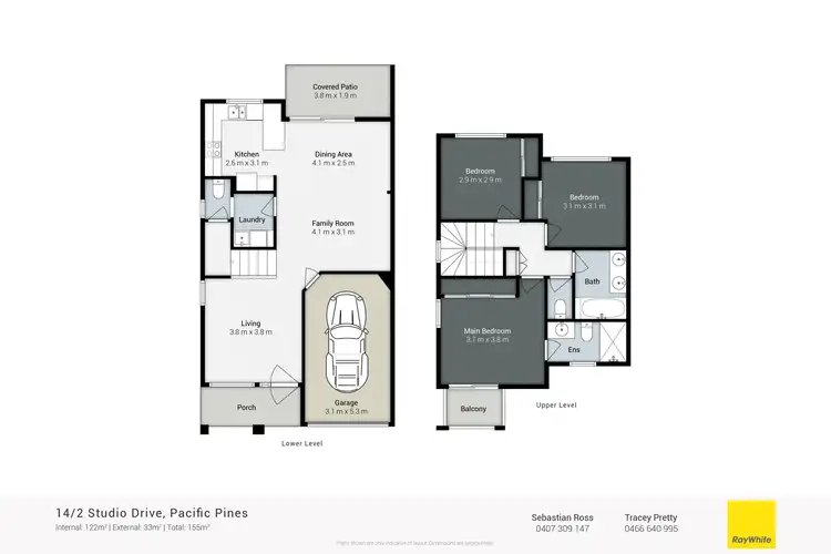 Floorplan of Homely townhouse listing, 14/2 Studio Drive, Pacific Pines QLD 4211