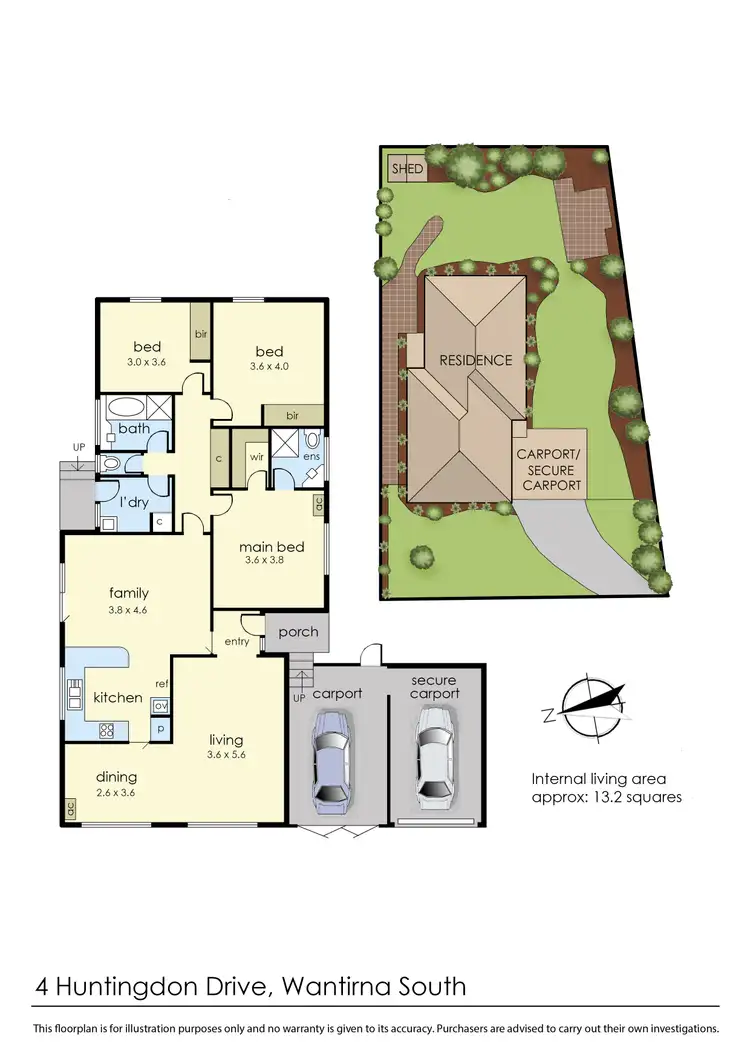 Floorplan of Homely house listing, 4 Huntingdon Drive, Wantirna South VIC 3152