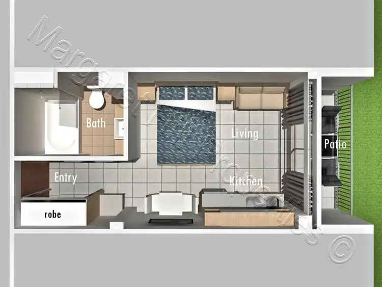 Floorplan of Homely unit listing, 802/75 The Strand -  Aquarius on the Beach, North Ward QLD 4810