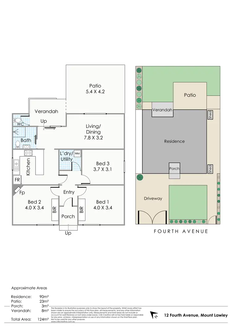 Floorplan of Homely house listing, 12 Fourth Avenue, Mount Lawley WA 6050