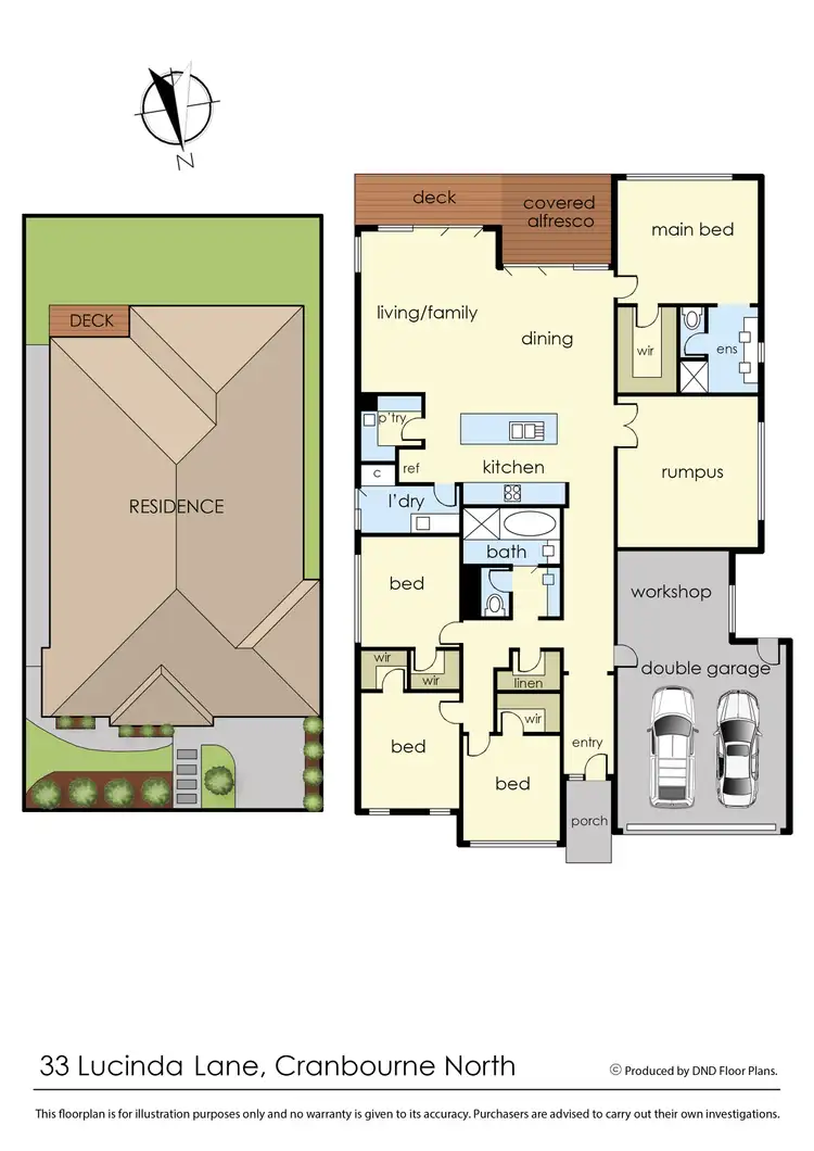 Floorplan of Homely house listing, 33 Lucinda Lane, Cranbourne North VIC 3977