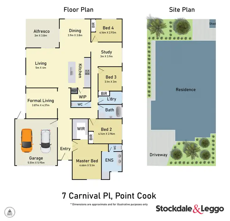 Floorplan of Homely house listing, 7 Carnival Place, Point Cook VIC 3030
