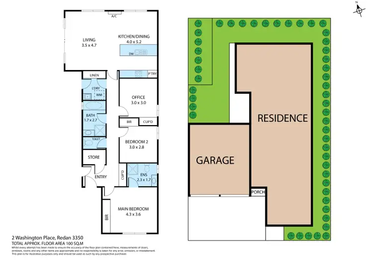 Floorplan of Homely house listing, 2 Washington Place, Redan VIC 3350