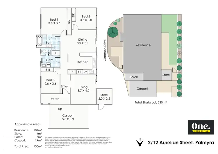 Floorplan of Homely villa listing, 2/12 Aurelian Street, Palmyra WA 6157