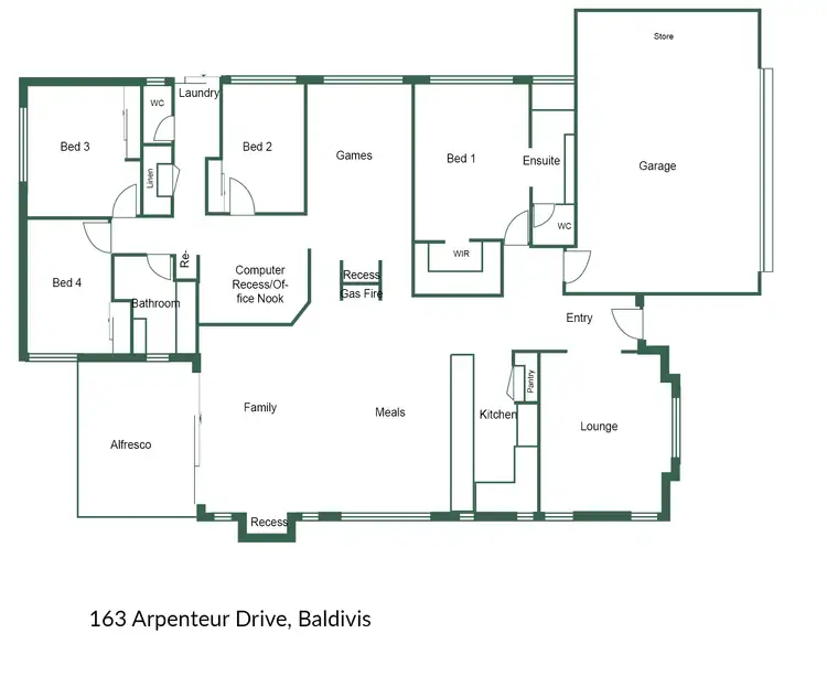 Floorplan of Homely house listing, 163 Arpenteur Drive, Baldivis WA 6171