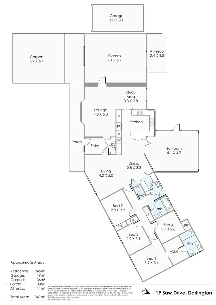 Floorplan of Homely house listing, 19 Saw Drive, Darlington WA 6070