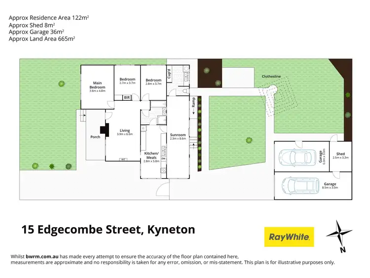 Floorplan of Homely house listing, 15 Edgecombe Street, Kyneton VIC 3444
