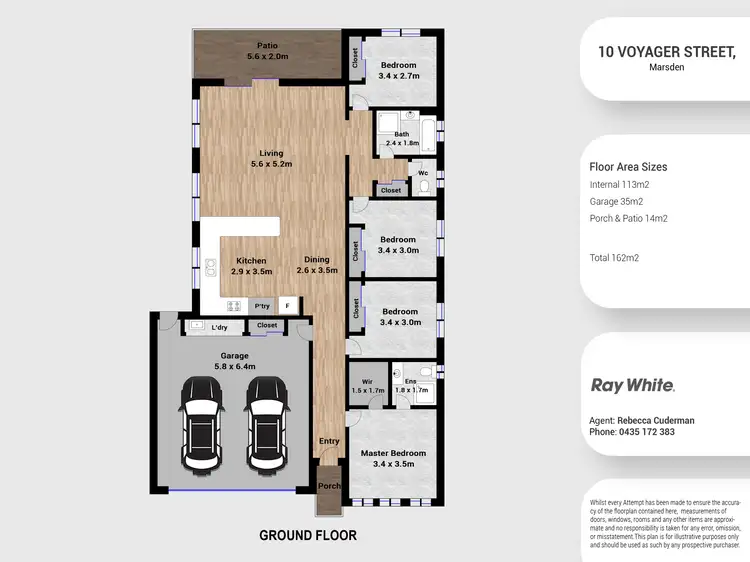 Floorplan of Homely house listing, 10 Voyager Street, Marsden QLD 4132