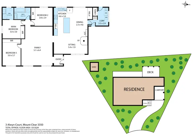 Floorplan of Homely house listing, 3 Alwyn Court, Mount Clear VIC 3350