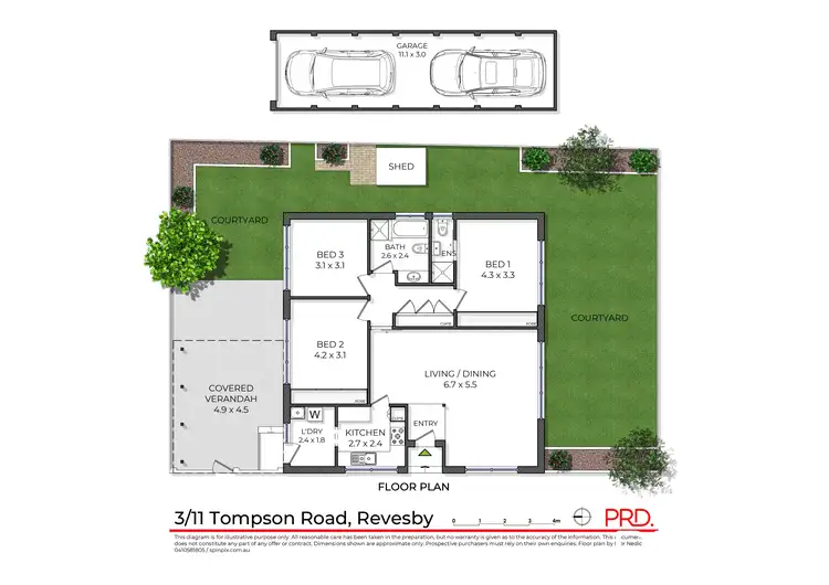 Floorplan of Homely house listing, 3 / 11 Tompson Road, Revesby NSW 2212