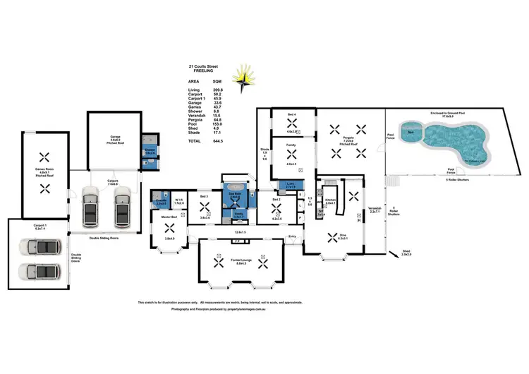 Floorplan of Homely house listing, 21 Coulls Street, Freeling SA 5372