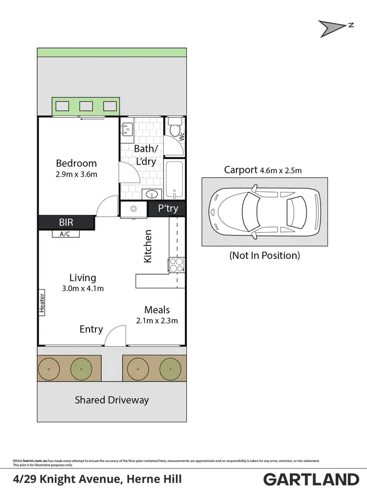 Floorplan of Homely unit listing, 4/29 Knight Avenue, Herne Hill VIC 3218