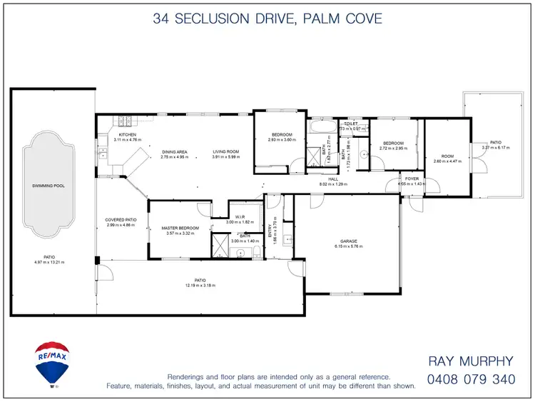 Floorplan of Homely house listing, 34 Seclusion Drive, Palm Cove QLD 4879
