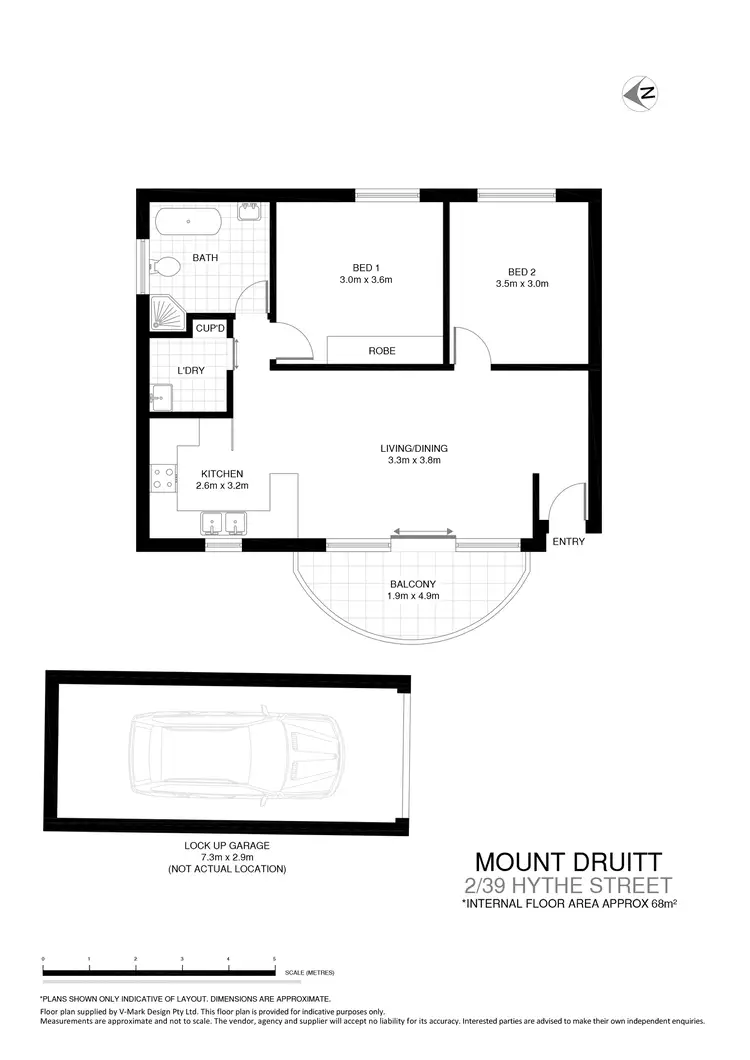Floorplan of Homely unit listing, 2/39 Hythe St, Mount Druitt NSW 2770