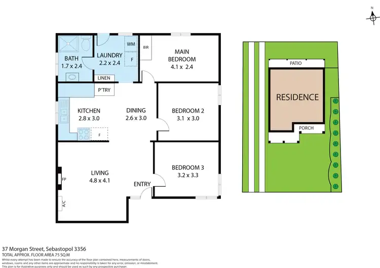 Floorplan of Homely house listing, 37 Morgan Street, Sebastopol VIC 3356
