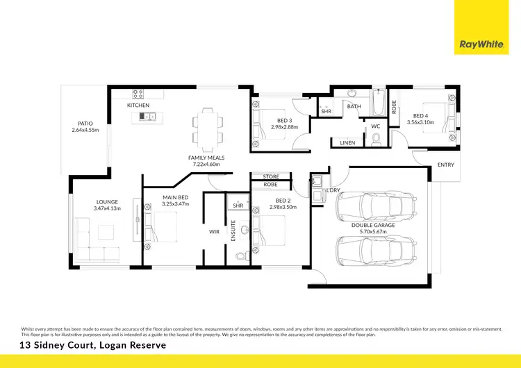 Floorplan of Homely house listing, 13 Sidney Court, Logan Reserve QLD 4133