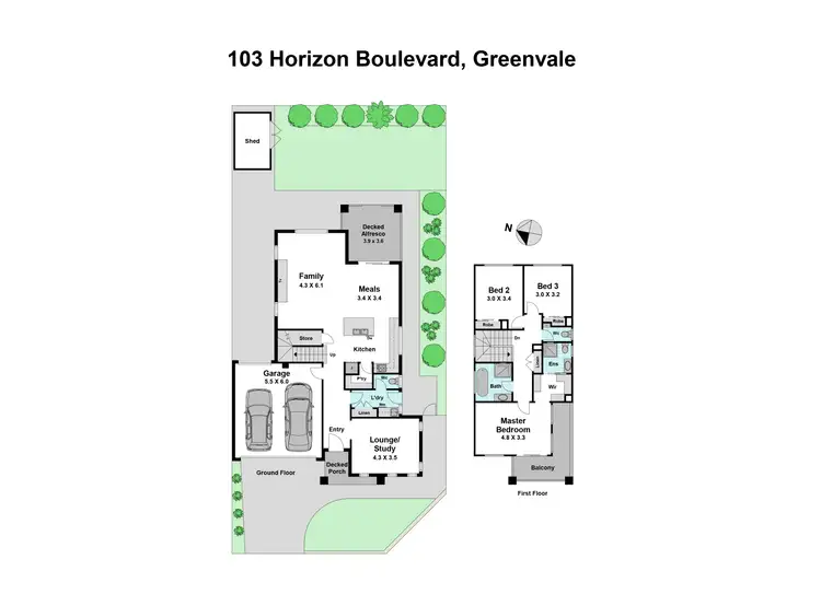 Floorplan of Homely house listing, 103 Horizon Boulevard, Greenvale VIC 3059