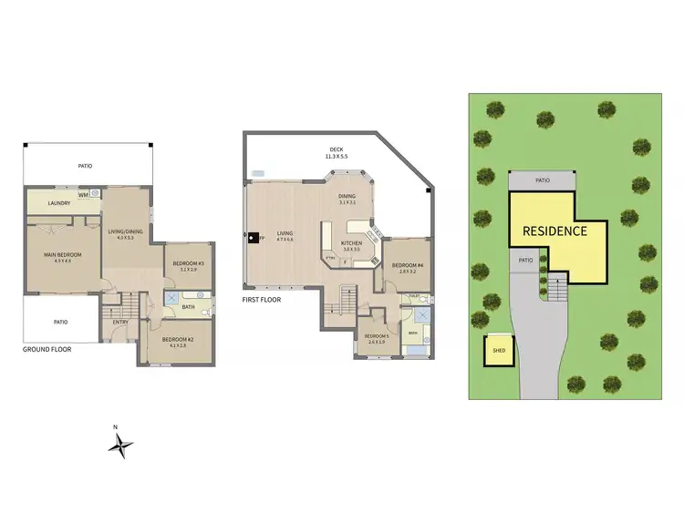 Floorplan of Homely house listing, 53 Sunshine Rise, Sandy Point VIC 3959