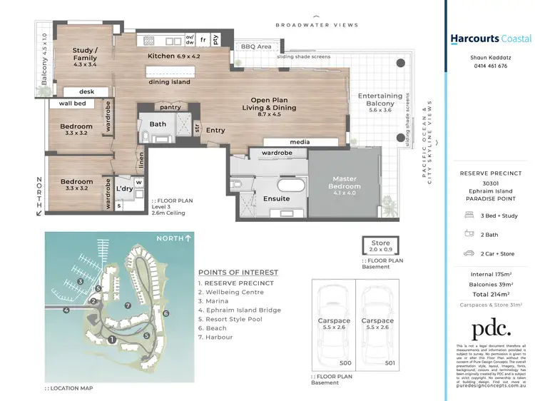 Floorplan of Homely apartment listing, 30301 Ephraim Island, Paradise Point QLD 4216