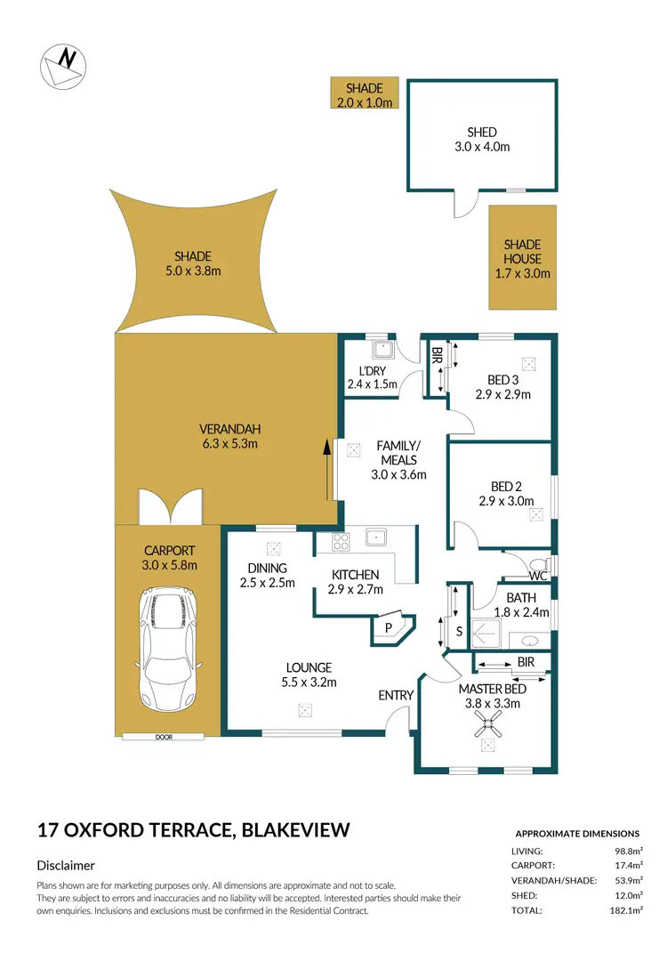 Floorplan of Homely house listing, 17 Oxford Terrace, Blakeview SA 5114