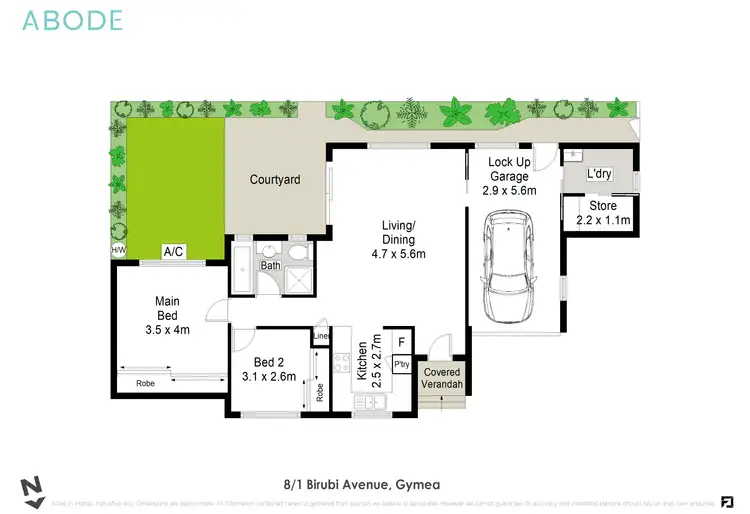Floorplan of Homely villa listing, 8/1 Birubi Avenue, Gymea NSW 2227