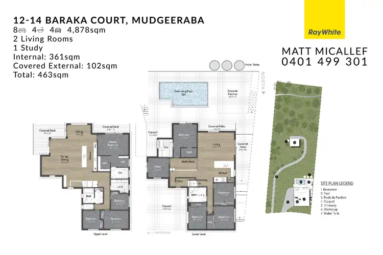 Floorplan of Homely house listing, 12-14 Baraka Court, Mudgeeraba QLD 4213