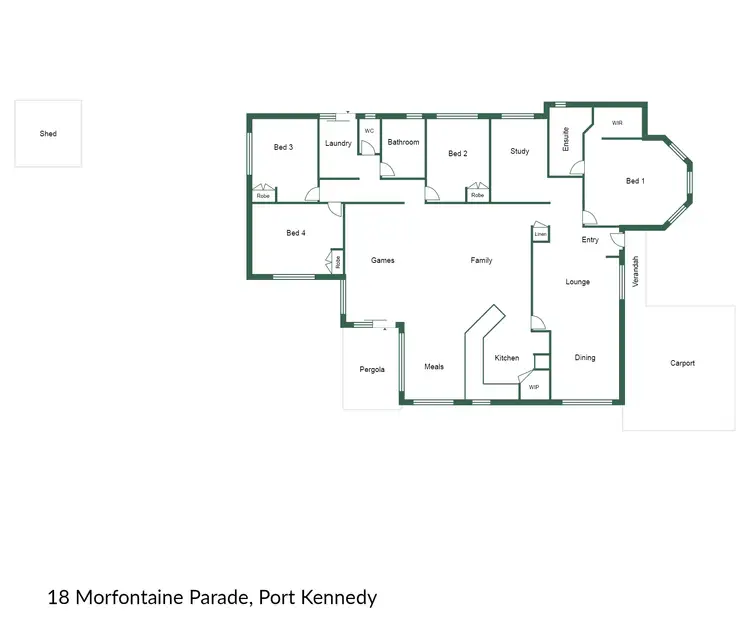 Floorplan of Homely house listing, 18 Morfontaine Parade, Port Kennedy WA 6172